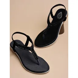 Stylestry Girls Open Toe Flats-picture-21
