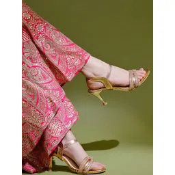 Stylestry Textured Party Stiletto Sandals-picture-15