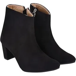 stylestry Women & Girls Lace Up Block Heeled Western Boots-picture-13