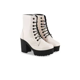 Stylestry Women Casual Block-Heeled Biker Boots-picture-41