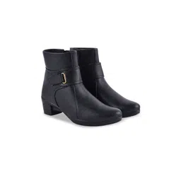 Stylestry Women Casual Block-Heeled Monk Boots-picture-10