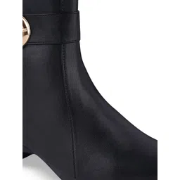 Stylestry Women Casual Block-Heeled Monk Boots image 5