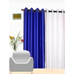 styletex 151 cm (5 ft) Polyester Semi Transparent Window Curtain (Pack Of 2) (Solid, Multicolor)-picture-11