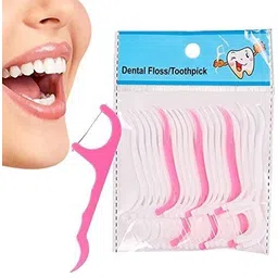 stylewell Pack of 1 ( 20 Pcs ) Dental Tooth Pick Flossers Cleaners Head Oral Dental Hygiene Brush Tooth Cleaning Tool-picture-40