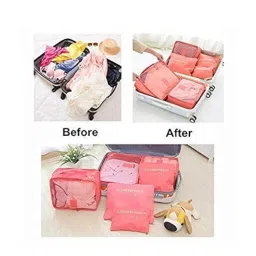 styleys Polyester Set Of 6 Packing Cubes Travel Organizer (Green) (S1037), 34 x 27 Cm image 4