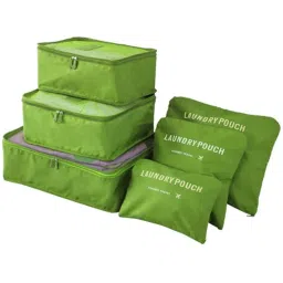 styleys Polyester Set Of 6 Packing Cubes Travel Organizer (Green) (S1037), 34 x 27 Cm image 3