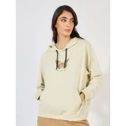 Styli Beige Cotton Printed Hoodie-picture-39
