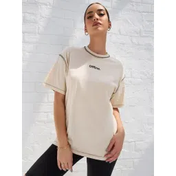 Styli Beige Cotton Printed T-Shirt-picture-40