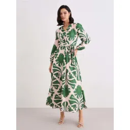 Styli Beige Regular Fit Printed Dress-picture-38