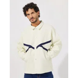 Styli Beige Regular Fit Striped Jacket-picture-20