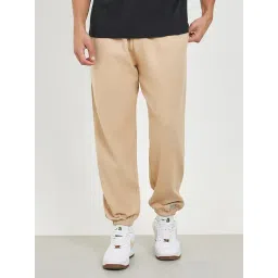 Styli Beige Relaxed Fit Cotton Joggers-picture-33