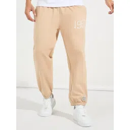 Styli Beige Relaxed Fit Printed Joggers-picture-19