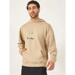 Styli Beige Rick & Morty Character Print Oversized Hoodie-picture-45