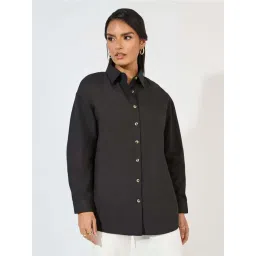 Styli Black Cotton Printed Shirt-picture-41
