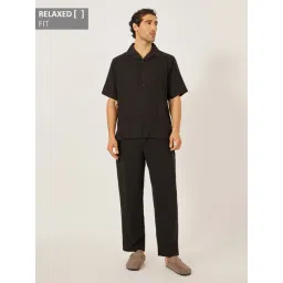 Styli Black Cotton Relaxed Fit Co-Ord-picture-13