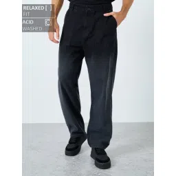 Styli Black Cotton Relaxed Fit Jeans-picture-41