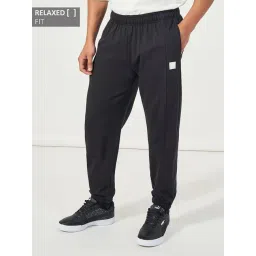 Styli Black Relaxed Fit Joggers-picture-36