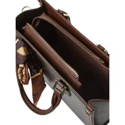 Styli Black Scarf Textured Handbag image 4