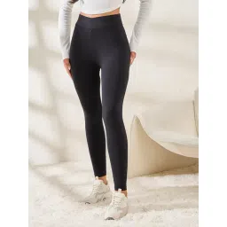 Styli Black Slim Fit Leggings-picture-38