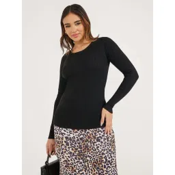 Styli Black Striped Pullover-picture-21