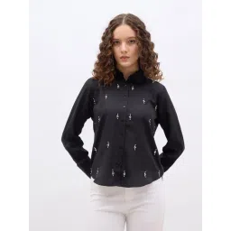 Styli Black Synthetic Solid Shirt-picture-34