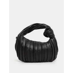 Styli Black Textured Handbag-picture-44