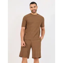 Styli Brown Casual Short Sleeves Printed Co-Ords-picture-25