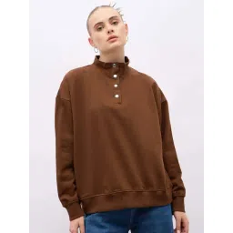 Styli Brown Plain Sweatshirt-picture-28
