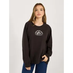 Styli Brown Printed Sweatshirt-picture-43