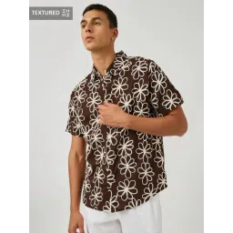 Styli Brown Regular Fit Embroidered Shirt-picture-47