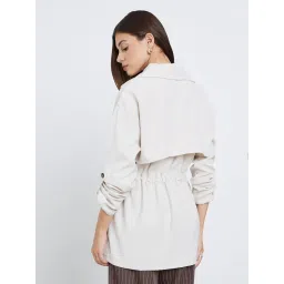 Styli Cream Polyester Regular Fit Jacket image 5