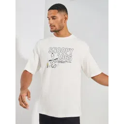 Styli Cream Relaxed Fit Graphic Print Cotton Oversized T-Shirt-picture-38