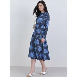 Styli Floral Print A-Line Dress-picture-13