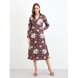 Styli Floral Print Midi Dress-picture-23