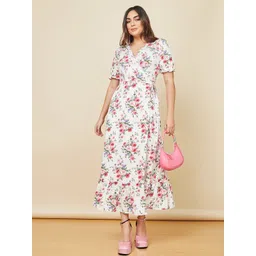 Styli Floral Printed Midi Wrap Dress-picture-10