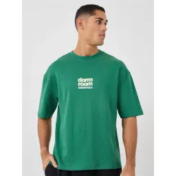 Styli Green Cotton Oversized Printed T-Shirt-picture-16