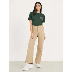 Styli Green Cotton Printed T-Shirt image 4