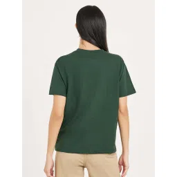 Styli Green Cotton Printed T-Shirt image 2