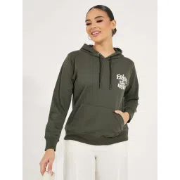 Styli Green Printed Hoodie-picture-15