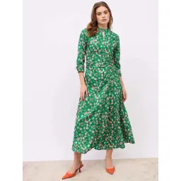 Styli Green Regular Fit Printed Dress-picture-38