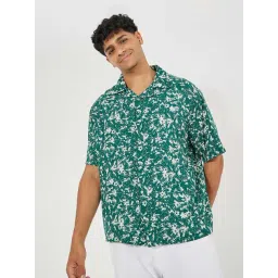 Styli Green Relaxed Fit Printed Shirt-picture-19