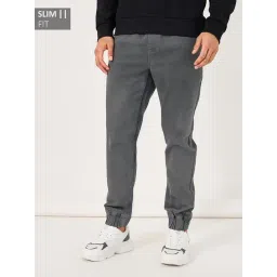 Styli Grey Cotton Slim Fit Jogger Jeans-picture-35