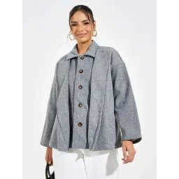 Styli Grey Plain Jacket-picture-23