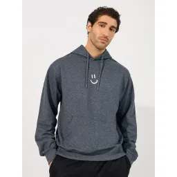 Styli Grey Relaxed fit Printed Hooded Sweatshirts-picture-39