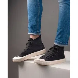 styli High-Top Canvas Lace-Up Sneakers-picture-42