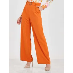 Styli High Waist Wide Leg Belted Trousers-picture-38