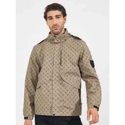 Styli Khaki Typography Printed Hooded Concealed Pocket Detail Lined Parka Jacket-picture-36