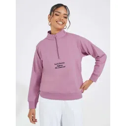 Styli Lilac Embroidered Sweatshirt-picture-11