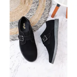 Styli Men Belt Buckle Detail Monk Shoe-picture-28