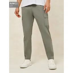 Styli Men Cargo Slim Fit Cotton Stretch Chinos-picture-21